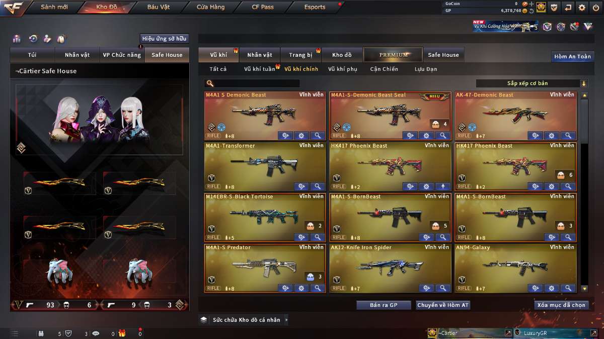 shop acc cf uy tin gia re